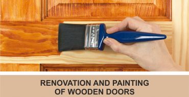 Renovation and painting of wooden doors